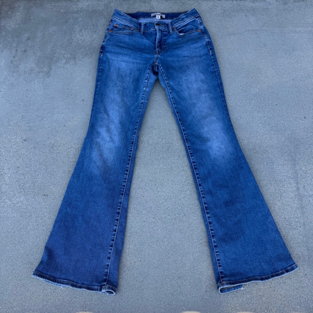 Lucky Brand Sweet Mid Rise Flare Jeans Blue Denim‎ Womens 4/27 R